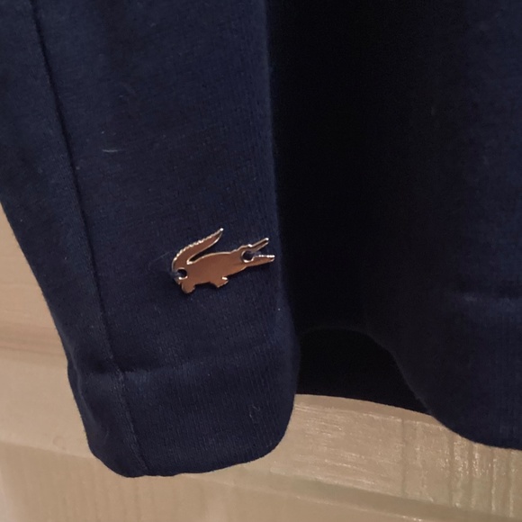 New Lacoste Navy Sheath dress 3/4 sleeve Stretch - Picture 4 of 5